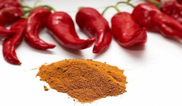 Piobar Cayenne chun drugaí méadú bod a ionsú